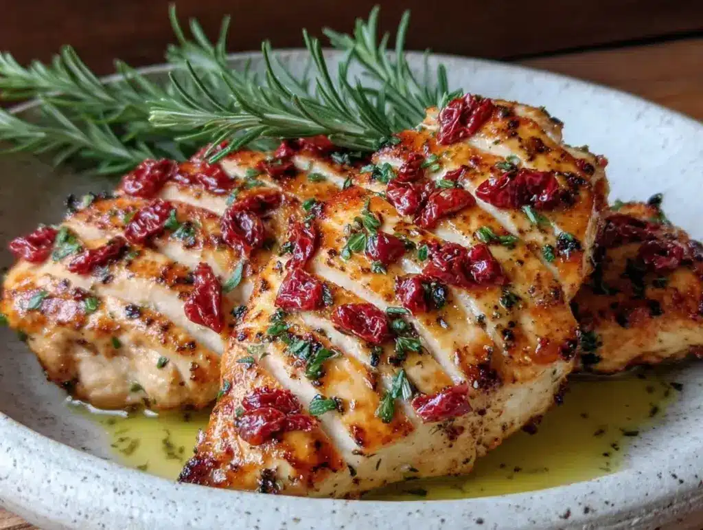 sun-dried tomato chicken recipe - featured image