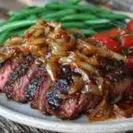 tender caramelized onion summer lamb recipe - featured image