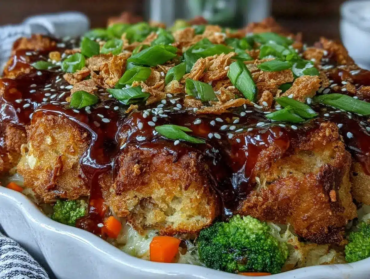 teriyaki-crusted turkey casserole preparation steps