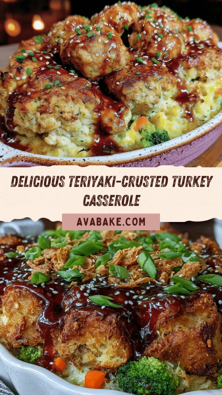 teriyaki-crusted turkey casserole recipe