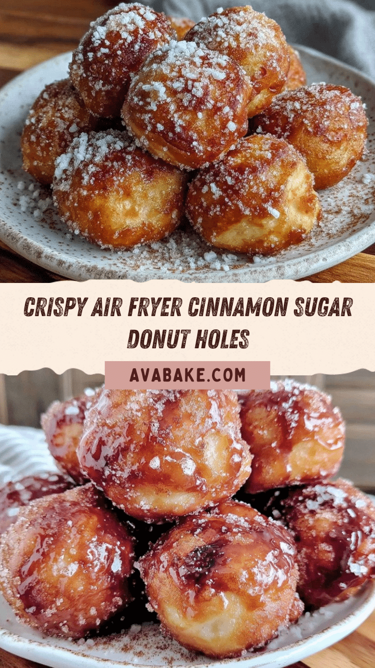 air fryer cinnamon sugar donut holes recipe