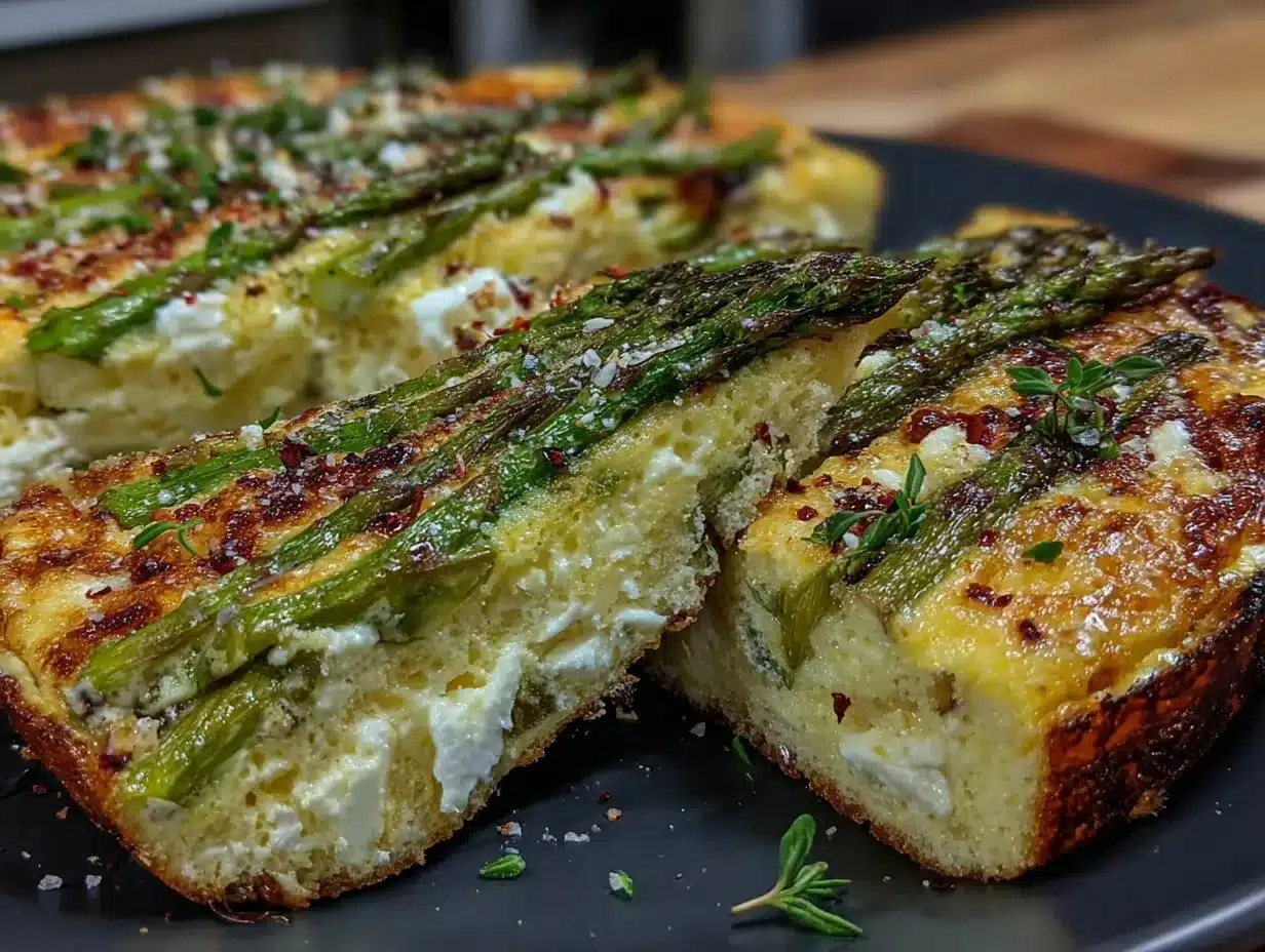 asparagus and goat cheese frittata preparation steps