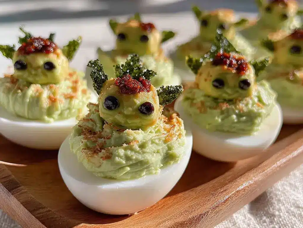 baby yoda deviled eggs - featured image