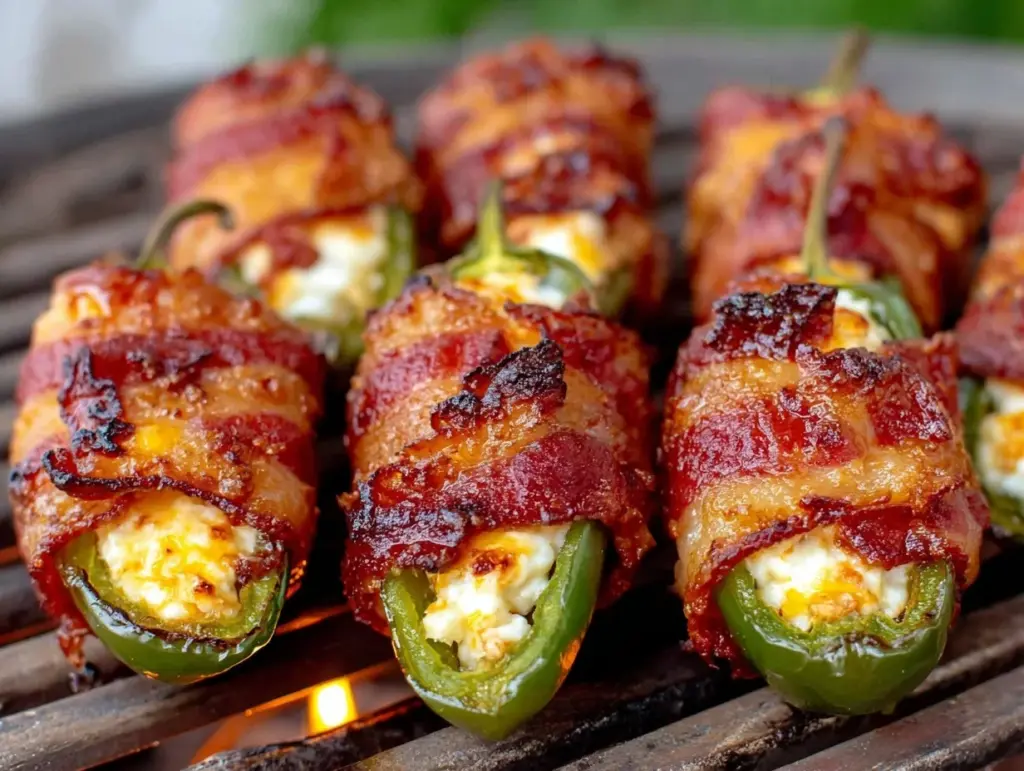 bacon-wrapped stuffed jalapeño poppers - featured image