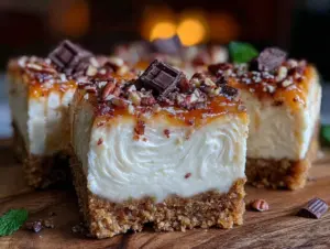 Baileys Irish Cream No Bake Cheesecake Bars - featured image