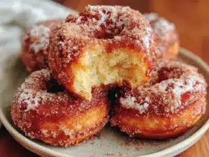 baked cinnamon sugar donuts - featured image