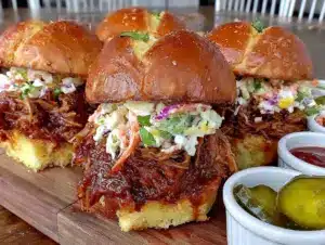 BBQ pulled pork sliders - featured image