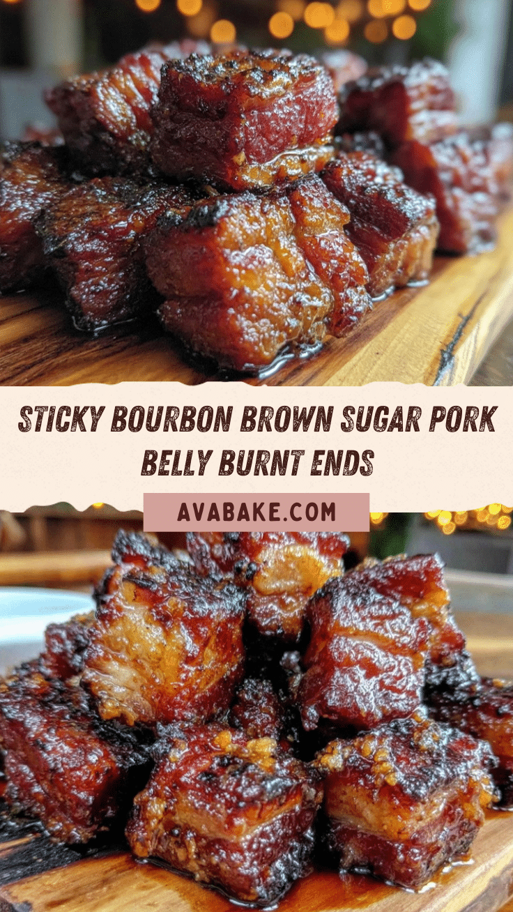 bourbon brown sugar smoked pork belly burnt ends recipe