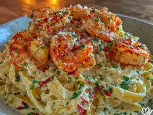 Cajun Shrimp Alfredo Pasta - featured image