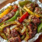 campfire foil packet fajitas - featured image