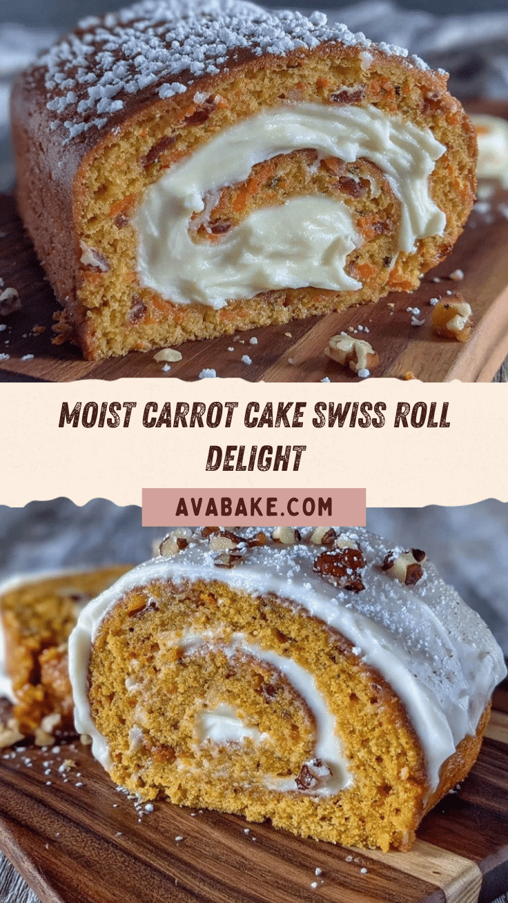 carrot cake swiss roll recipe