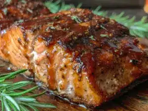 cedar plank grilled salmon - featured image