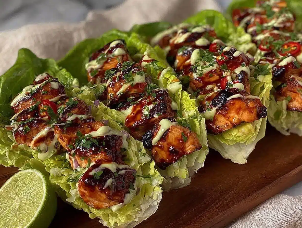 chicken avocado lettuce wraps preparation steps