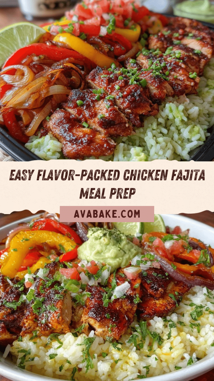 chicken fajita meal prep bowls recipe