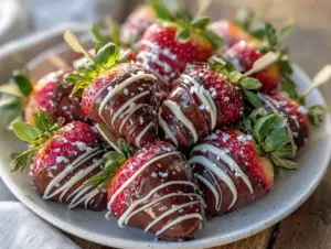 chocolate covered strawberry bouquet - featured image