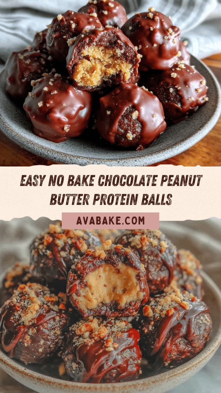 chocolate peanut butter protein balls recipe