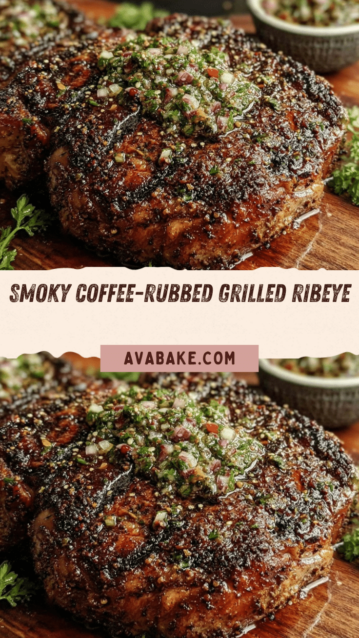 coffee-rubbed grilled ribeye recipe