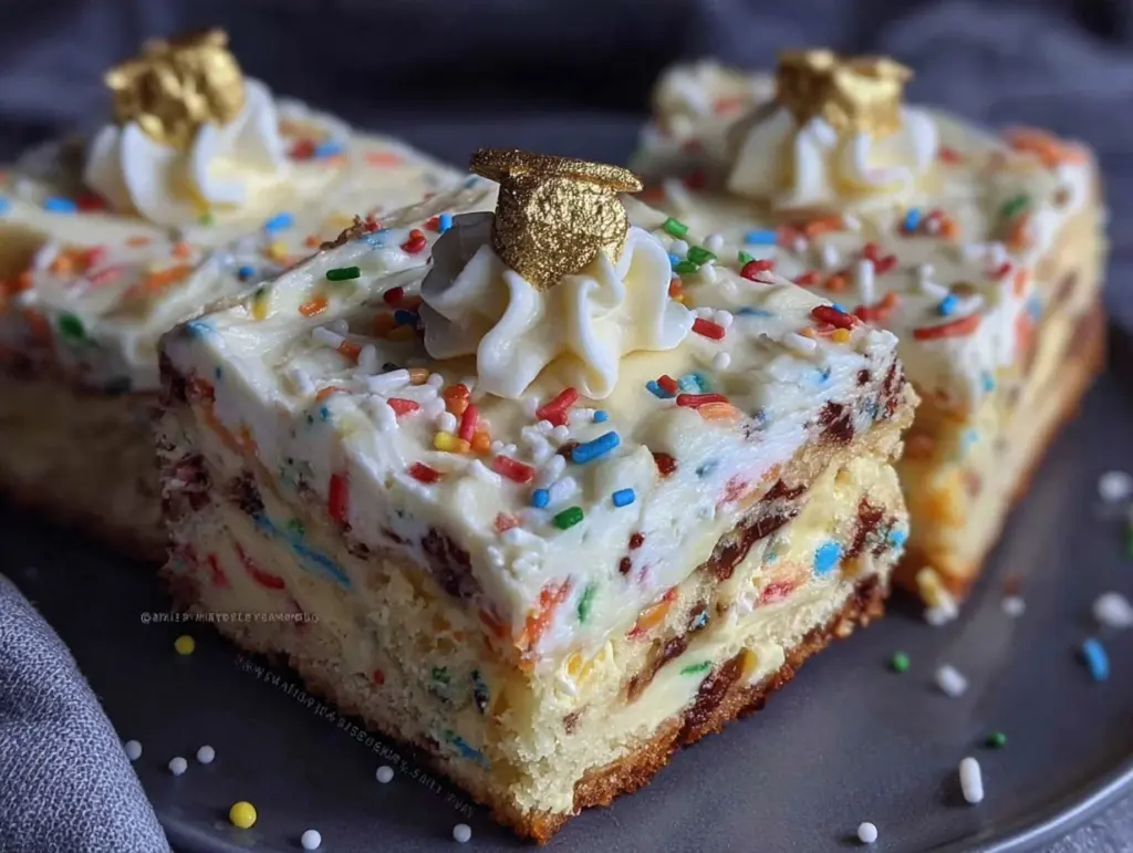 confetti sheet cake recipe - featured image
