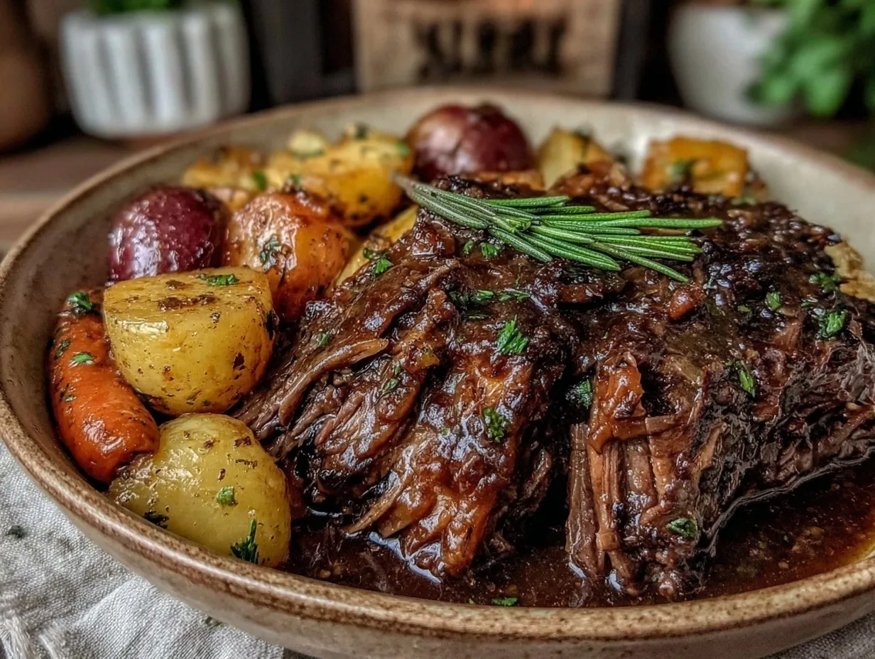 cozy crockpot pot roast preparation steps