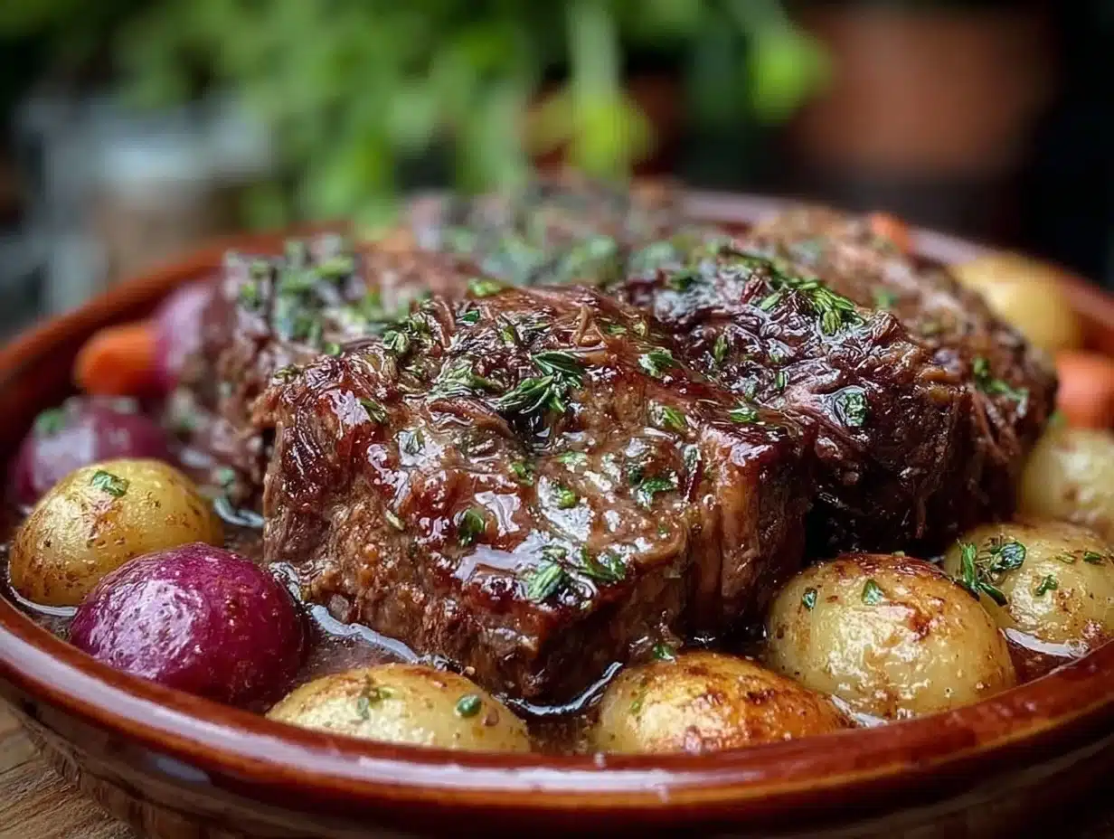 cozy crockpot pot roast - featured image