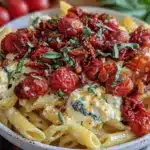 creamy baked feta pasta - featured image