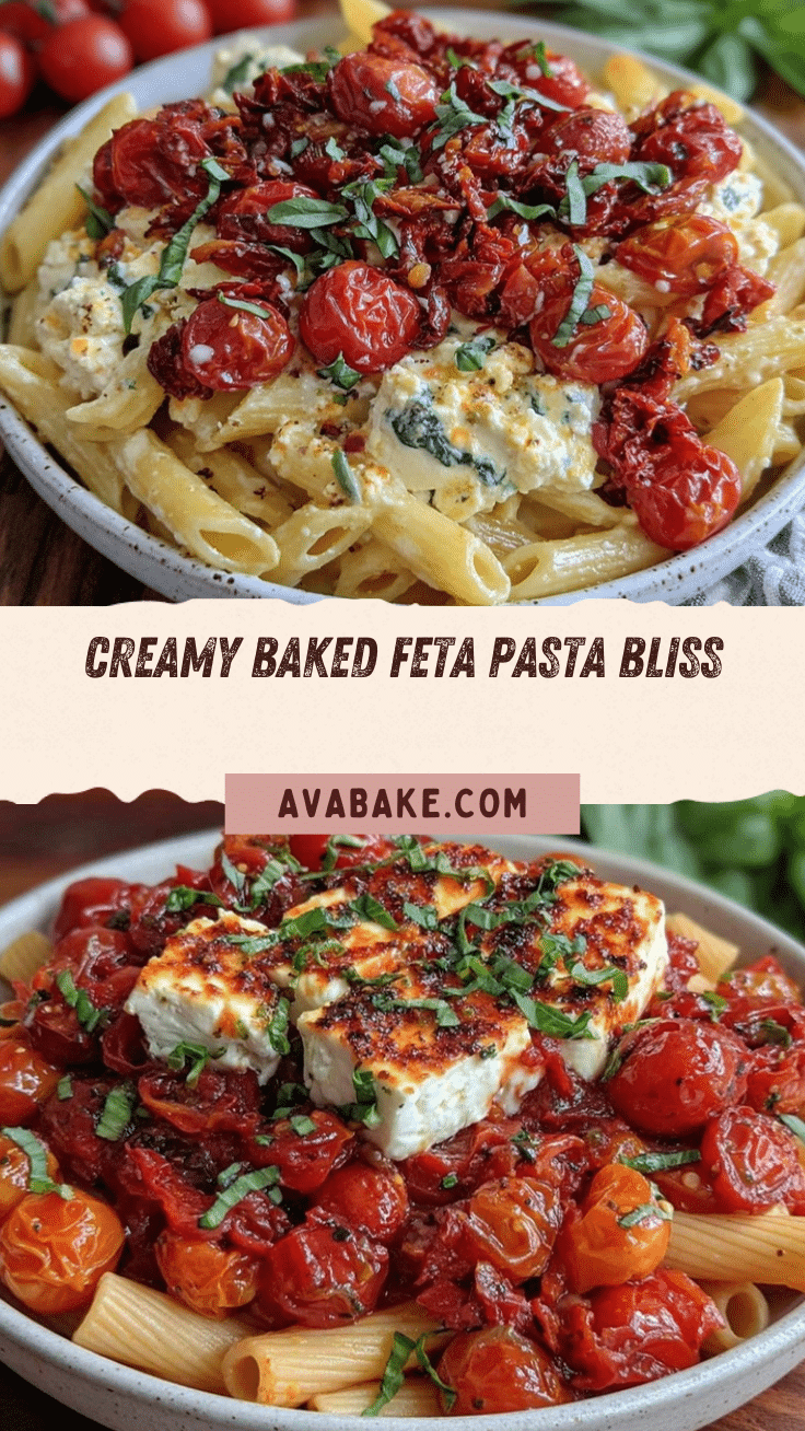 creamy baked feta pasta recipe