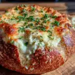 creamy baked spinach artichoke dip - featured image