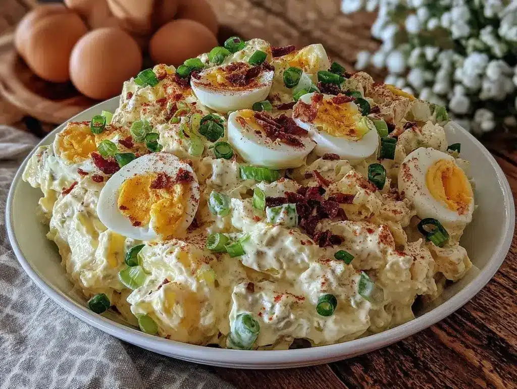 creamy classic southern potato salad - featured image