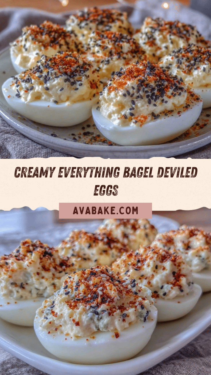 creamy everything bagel deviled eggs recipe