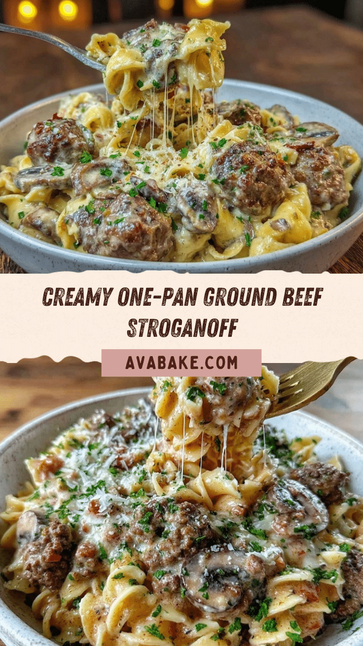 creamy ground beef stroganoff recipe