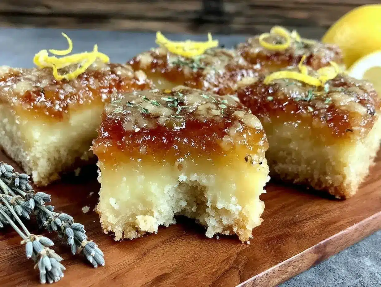 creamy lavender honey lemon bars preparation steps