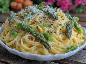 Creamy Lemon Asparagus Pasta - featured image