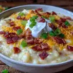 creamy loaded baked potato soup - featured image