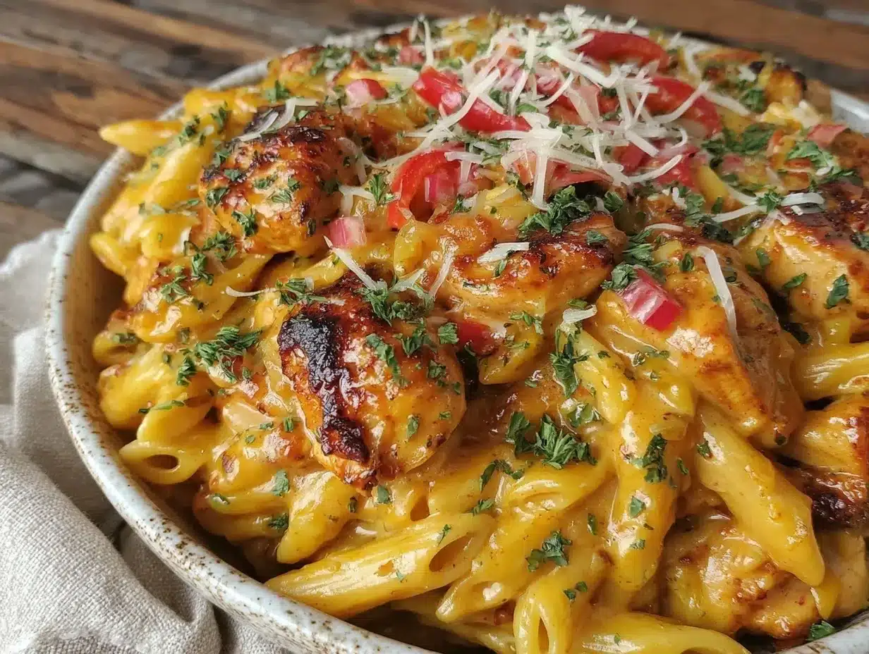 creamy one-pot cajun chicken pasta preparation steps