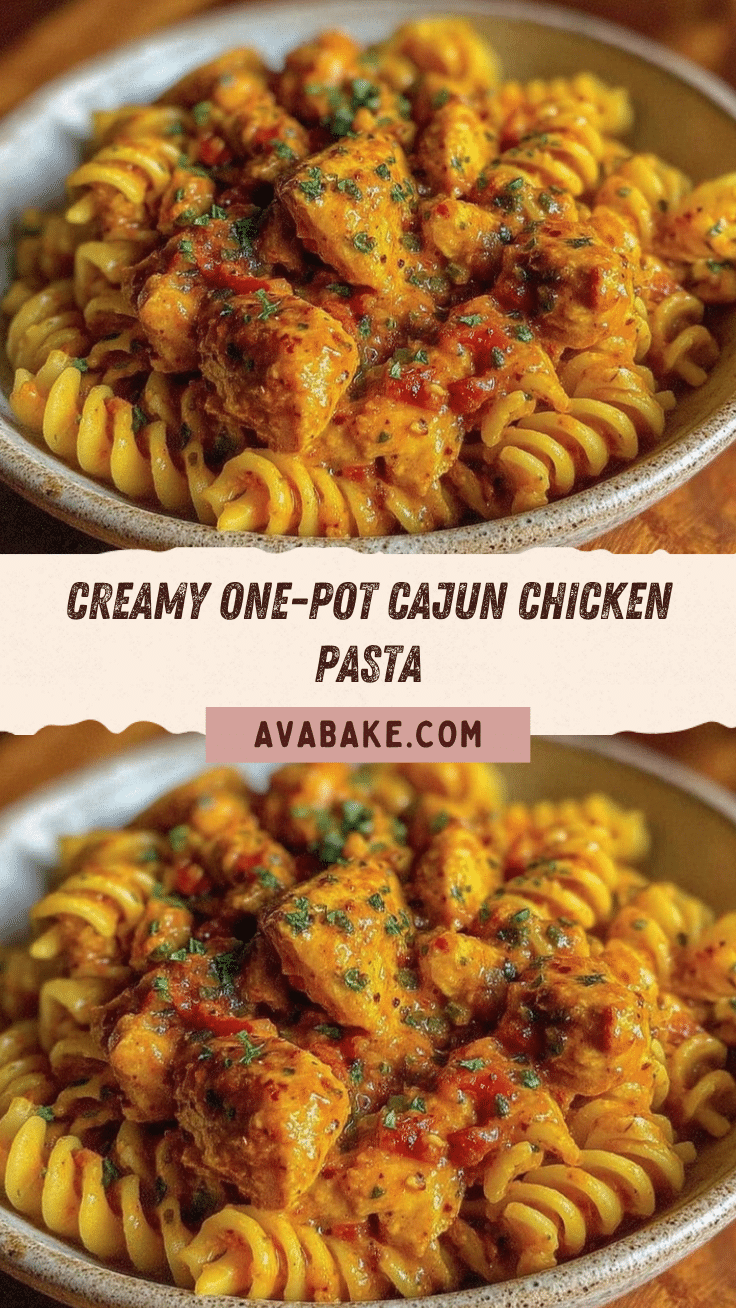creamy one-pot cajun chicken pasta recipe