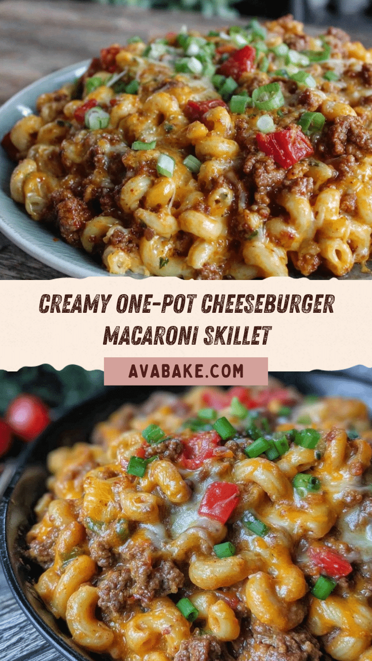 creamy one-pot cheeseburger macaroni skillet recipe