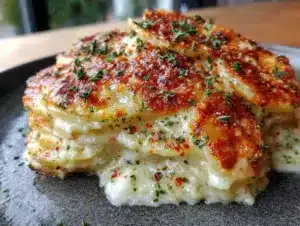 creamy scalloped potatoes - featured image