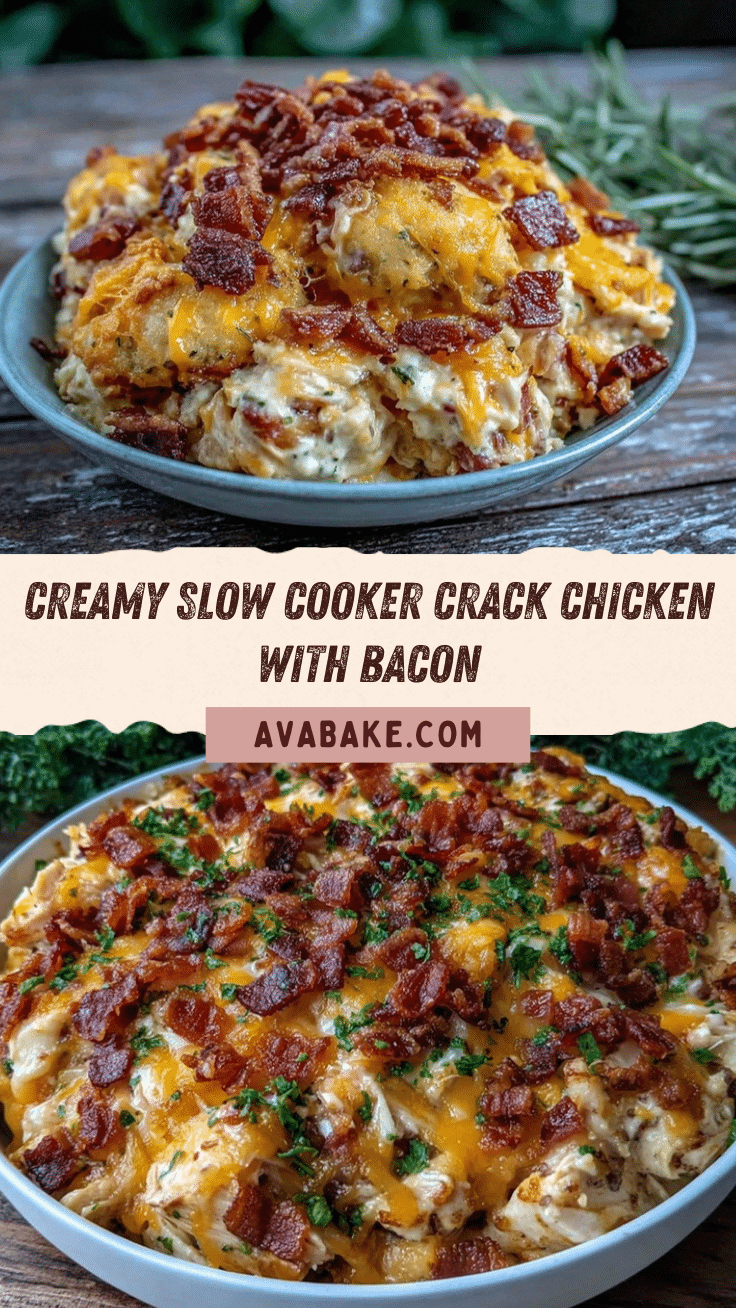 creamy slow cooker crack chicken recipe
