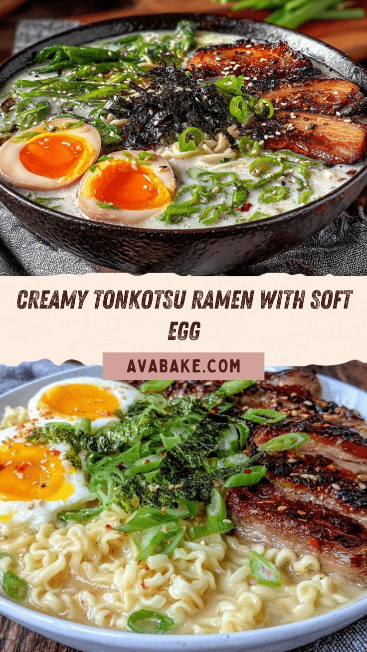 creamy tonkotsu-style ramen bowl recipe