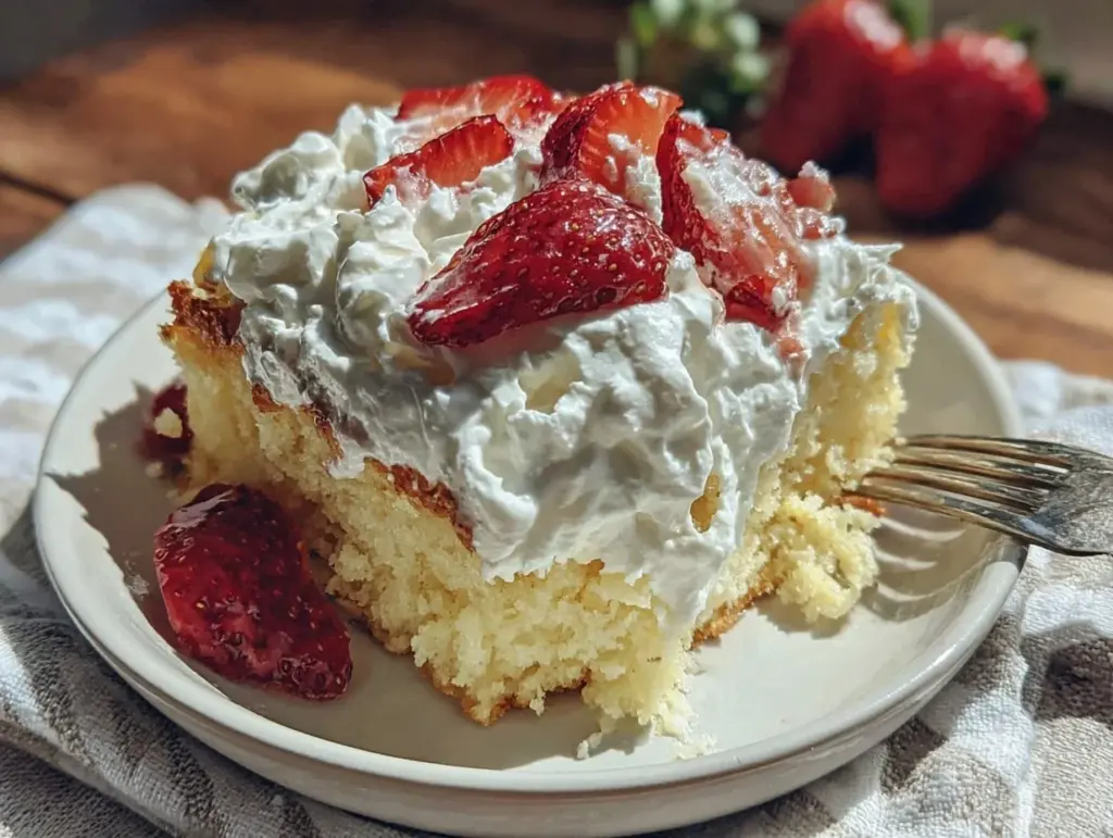 creamy tres leches cake - featured image