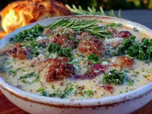 creamy tuscan sausage zuppa toscana - featured image