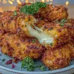crispy air fryer mozzarella sticks - featured image