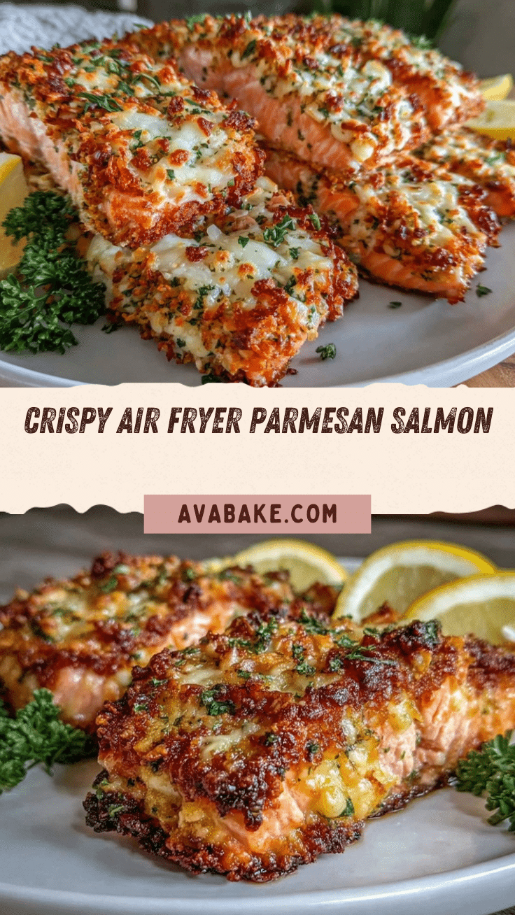 crispy air fryer parmesan crusted salmon fillets recipe