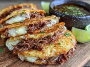 crispy birria quesadilla - featured image