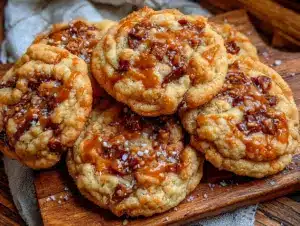 crispy butter crunch toffee cookies - featured image