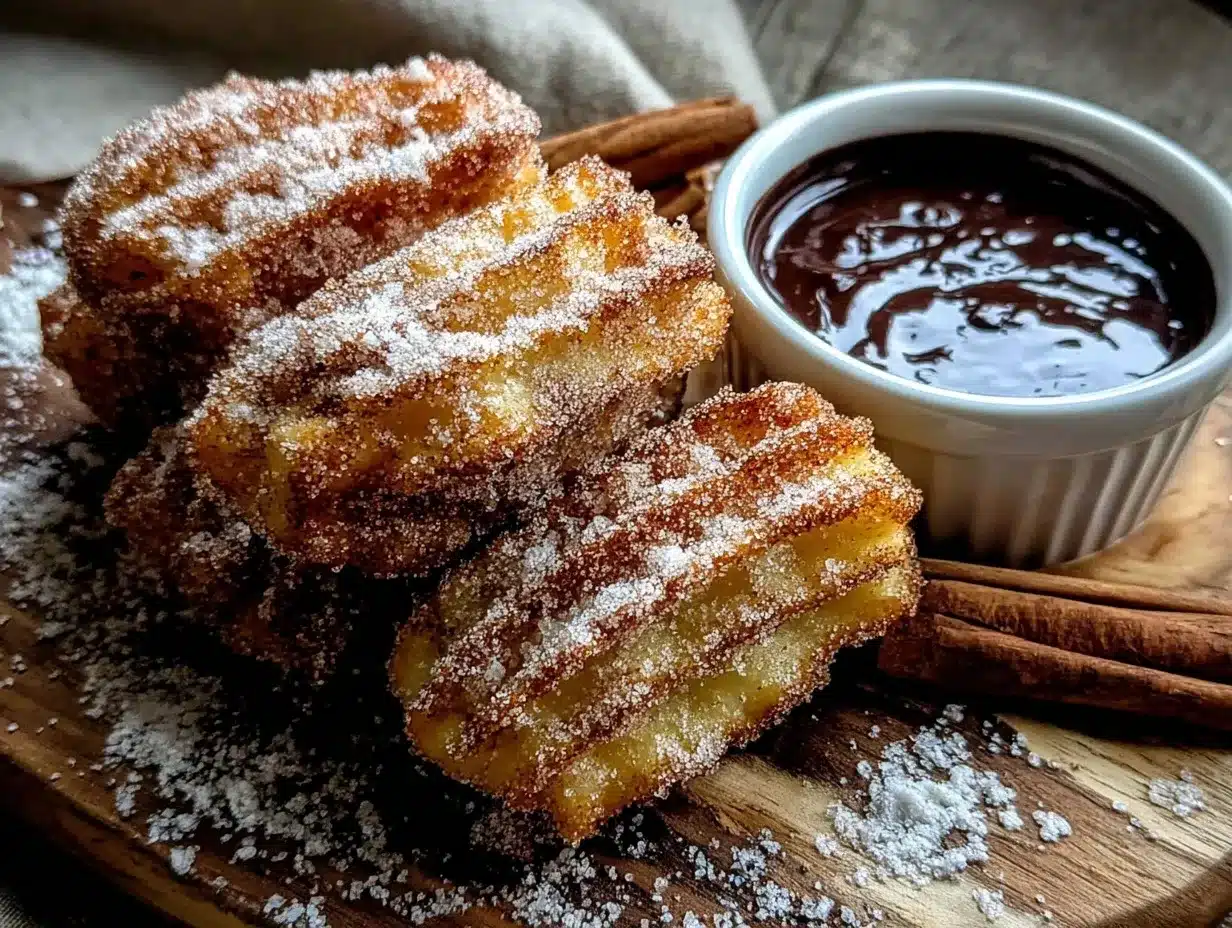 crispy churro bites preparation steps