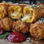 crispy korean corn dogs - featured image