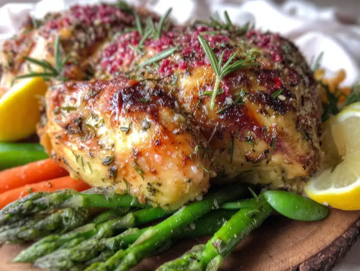 crispy lemon herb roasted chicken preparation steps