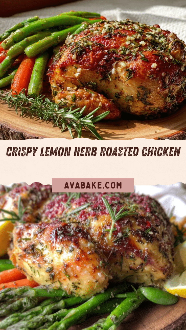crispy lemon herb roasted chicken recipe