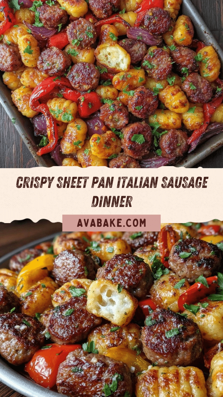 crispy sheet pan italian sausage with peppers and gnocchi recipe